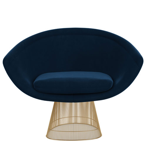 platner gold plated lounge chair