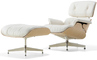 white ash eames® lounge chair & ottoman - 1