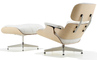 white ash eames® lounge chair & ottoman - 2