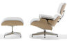white ash eames® lounge chair & ottoman - 3