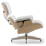 white ash eames lounge chair without ottoman