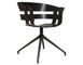 wick chair with swivel base - 3
