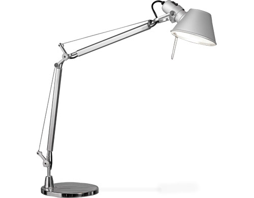 Buy Artemide Tolomeo Micro with table base Aluminium by Michele De Lucchi &  Giancarlo Fassina