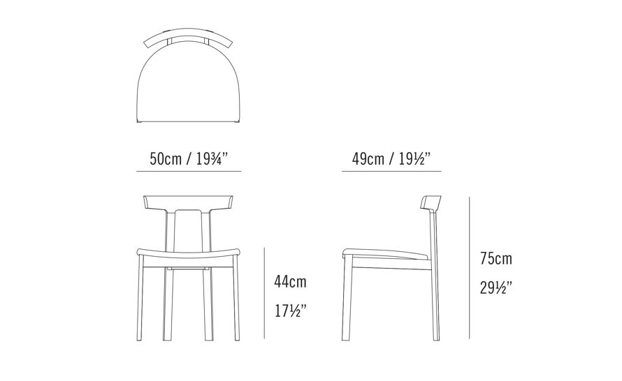 Torii Chair Wood Seat by Niels Bendtsen for Bensen | hive