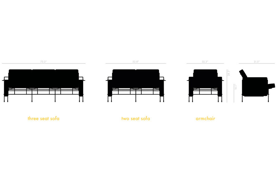 Traffic Three Seat Sofa by Konstantin Grcic for Magis | hive