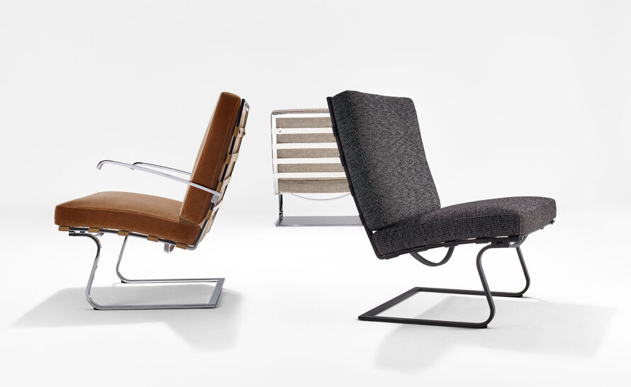 Tugendhat Armless Lounge by Ludwig Mies van der Rohe from Knoll | hive