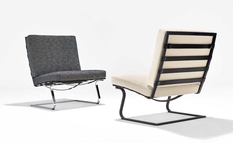 Tugendhat Armless Lounge by Ludwig Mies van der Rohe from Knoll | hive