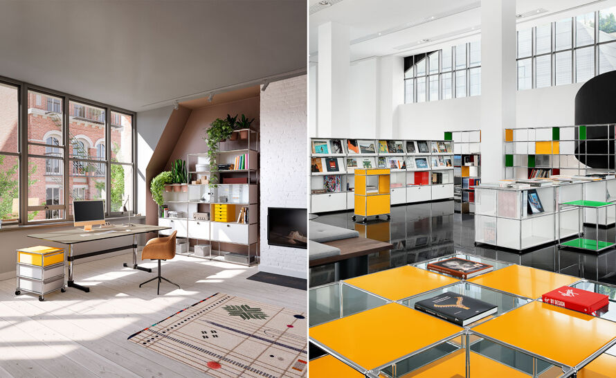 USM Haller Desk Unit A1 by Fritz Haller & Paul Schaerer for USM