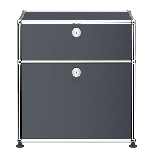USM Haller 750×350mm punching panel シルバー USM Haller Mobile Pedestal with Hanging File Basket, Only A6