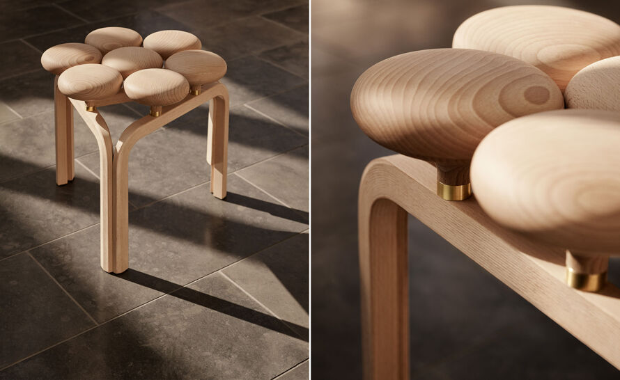Utzon Stool by Jørn Utzon from Fritz Hansen | hive