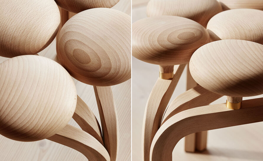 Utzon Stool by Jørn Utzon from Fritz Hansen | hive
