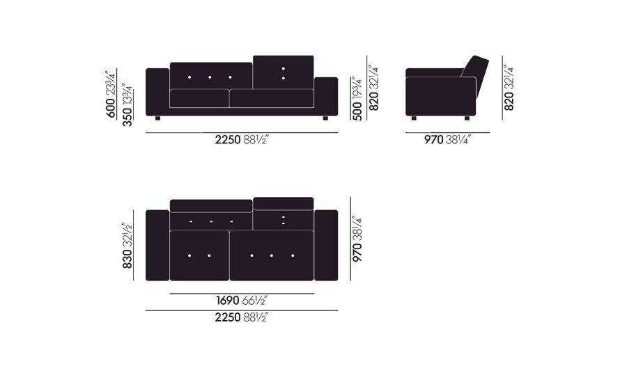 nieuwigheid alliantie Conform Polder Compact Sofa by Hella Jongerius for Vitra | hive