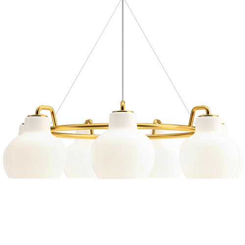 vl ring crown 7 pendant by Vilhelm Lauritzen for Louis Poulsen