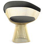 platner gold plated arm chair  - Knoll
