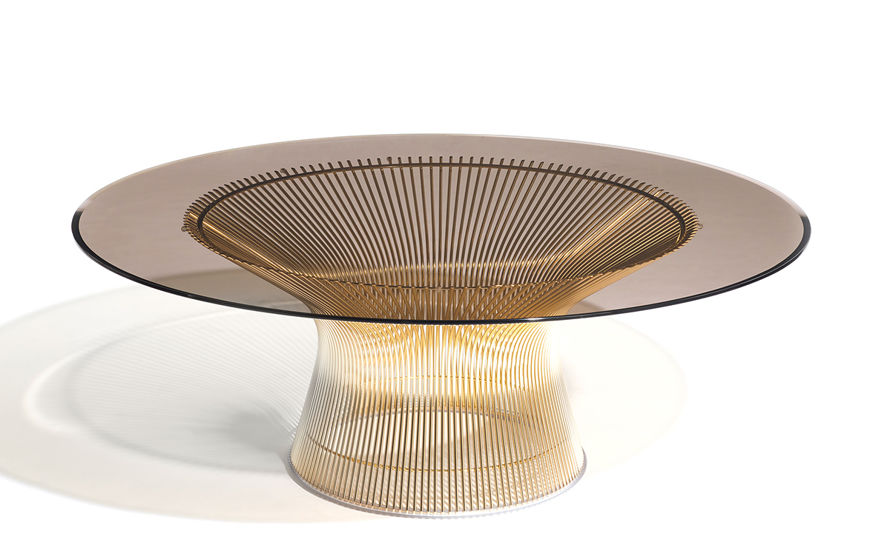 platner gold plated coffee table 36
