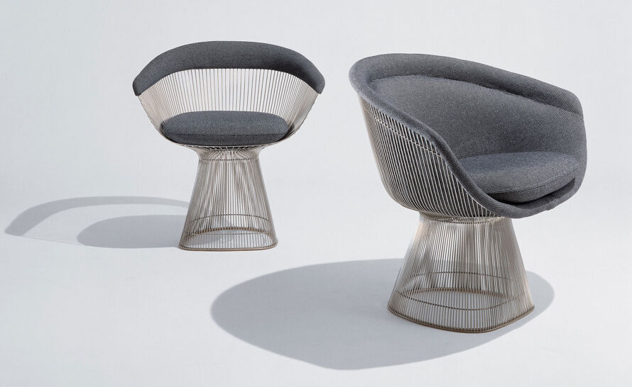 Warren Platner Gold Plated Lounge Chair for Knoll | hive