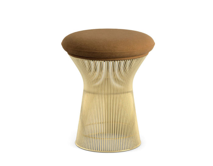 platner gold plated stool