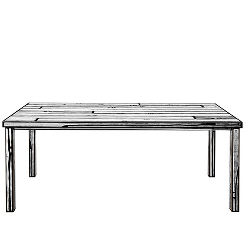 wrongwoods dining table by Sebastian Wrong for Established & Sons