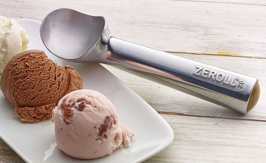 Zeroll Original 4 oz Ice Cream Scoop, Size 10, in Aluminum Alloy