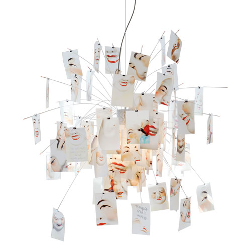 zettel'z laughing buddha pendant lamp by Ingo Maurer for ingo maurer