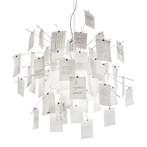 zettel'z pendant lamp by Ingo Maurer for ingo maurer