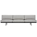 zinta 3 seat lounge sofa 4404  - Arper
